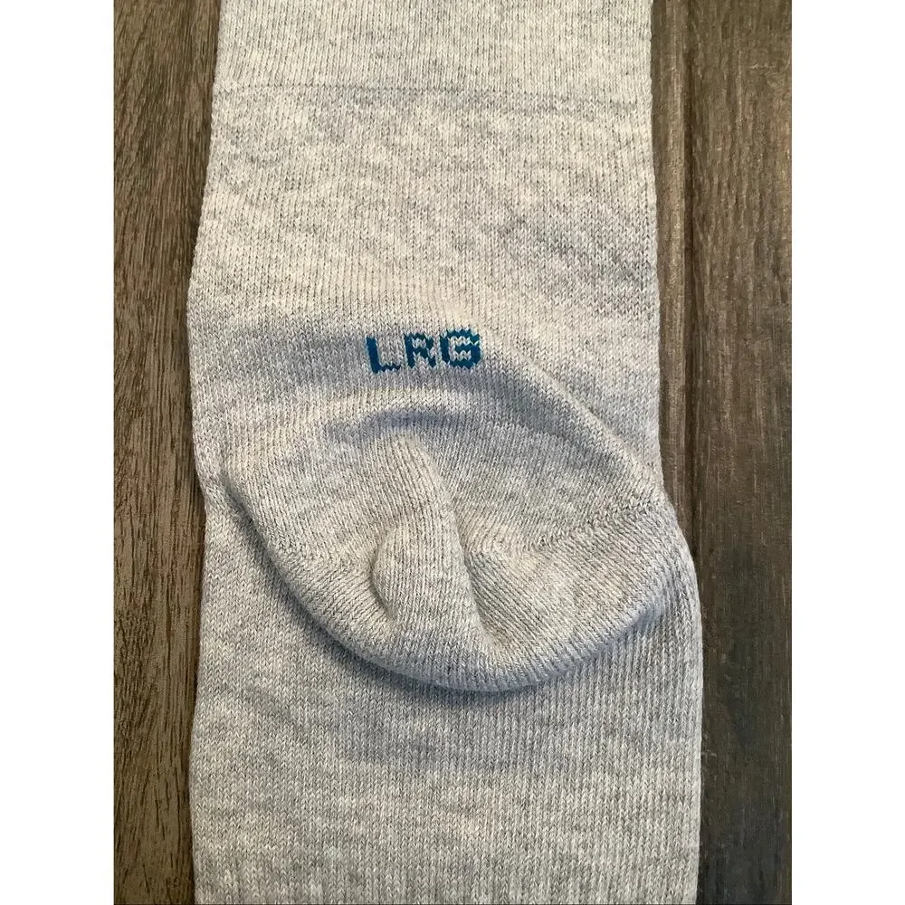 Stance Men's Large Grey Heather Icon Cushioned Crew Socks Athleisure C6-5